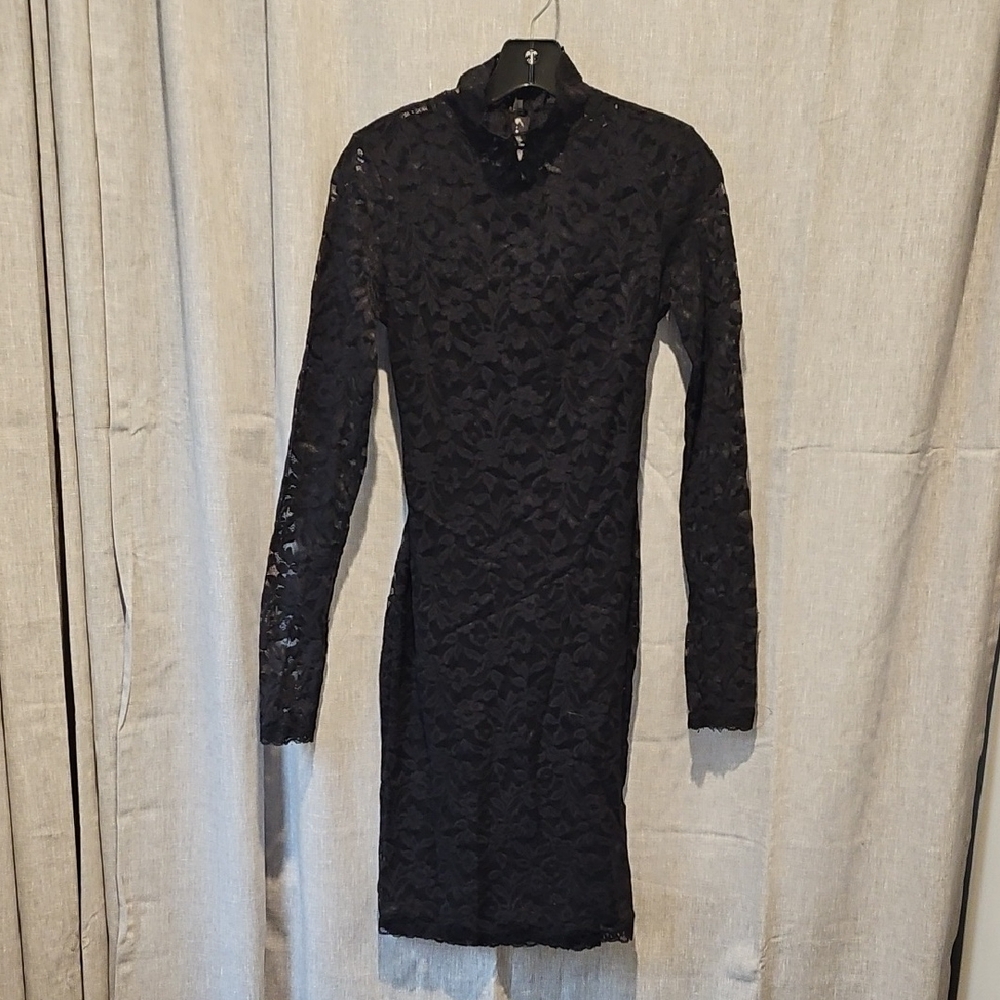 Moda International Elegant Black Lace Dress - Picture 1 of 17